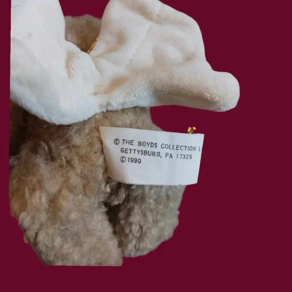 The boyd christmas ornament bear plush angel wings